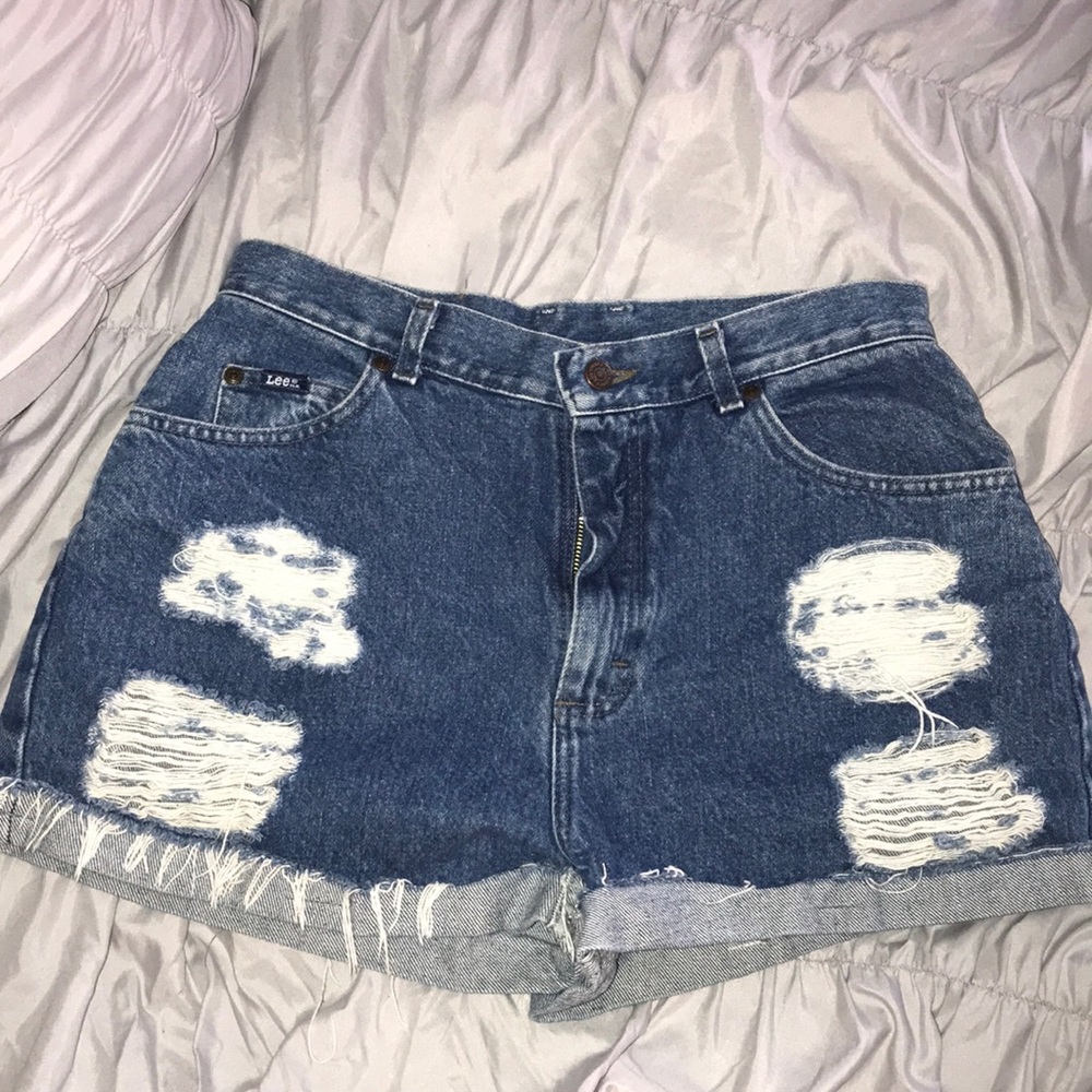 Lee distressed shorts